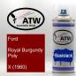 Preview: Ford, Royal Burgundy Poly, X (1960): 400ml Sprühdose, von ATW Autoteile West.